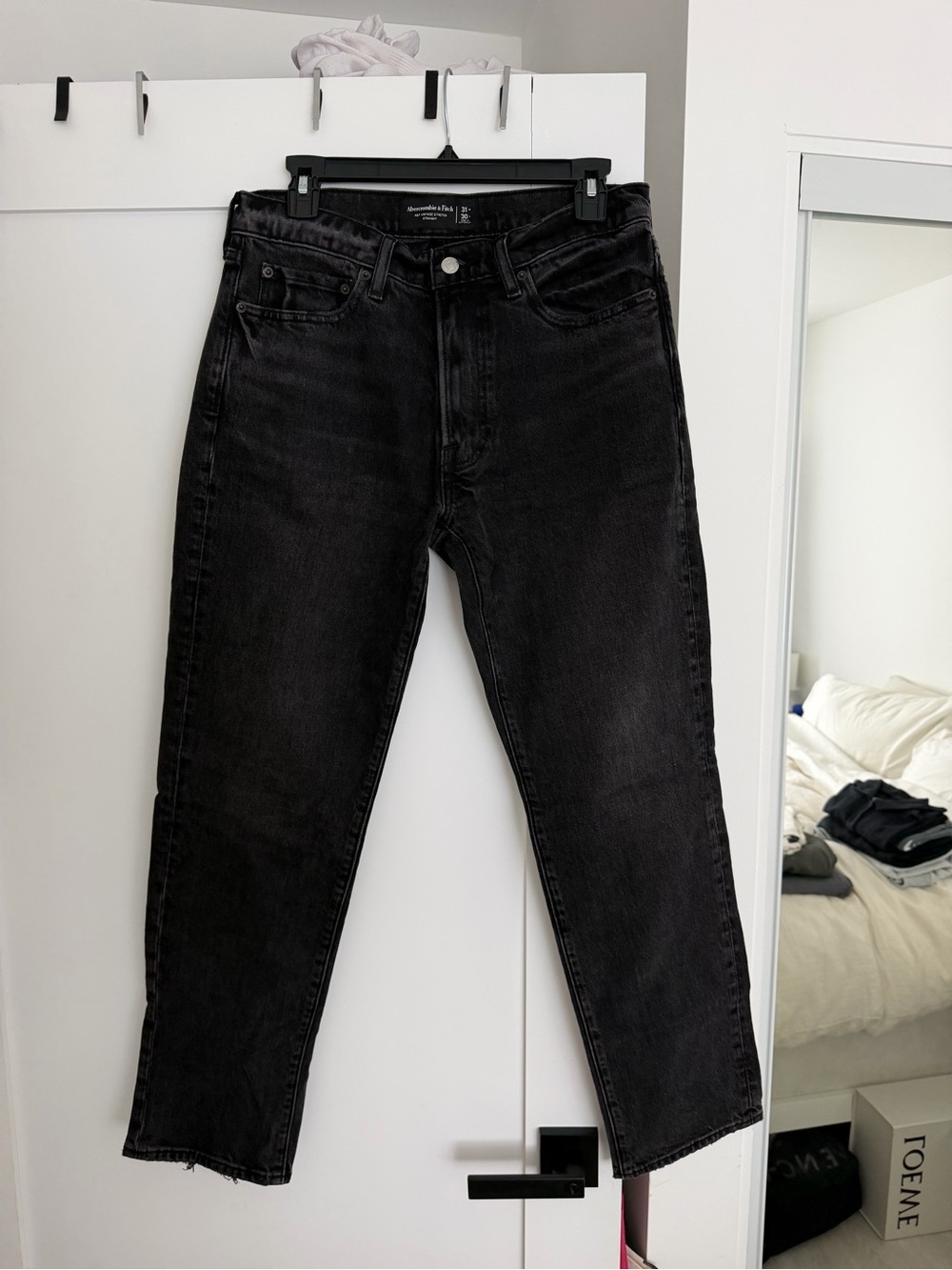 Abercrombie & Fitch Men's Straight Black Jeans